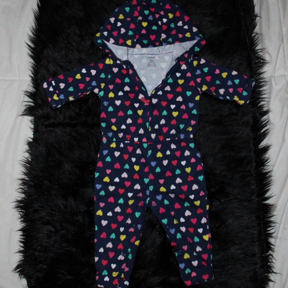 ADORABLE Longsleeve Romper With Hearts